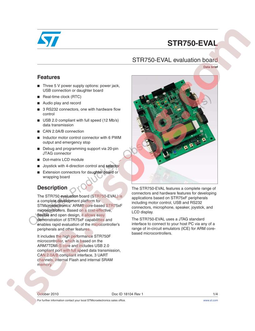 STR750-EVAL Data Brief