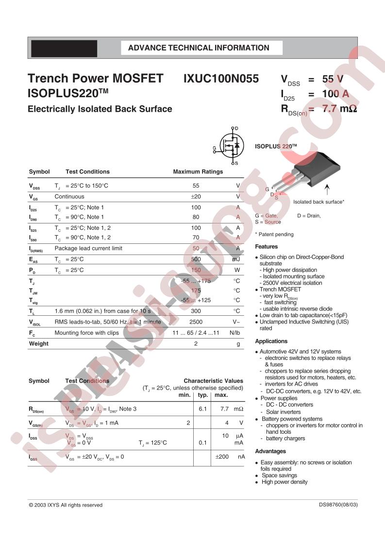 IXUC100N055