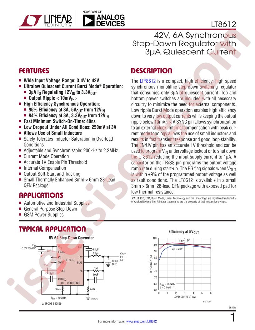 LT8612 Datasheet