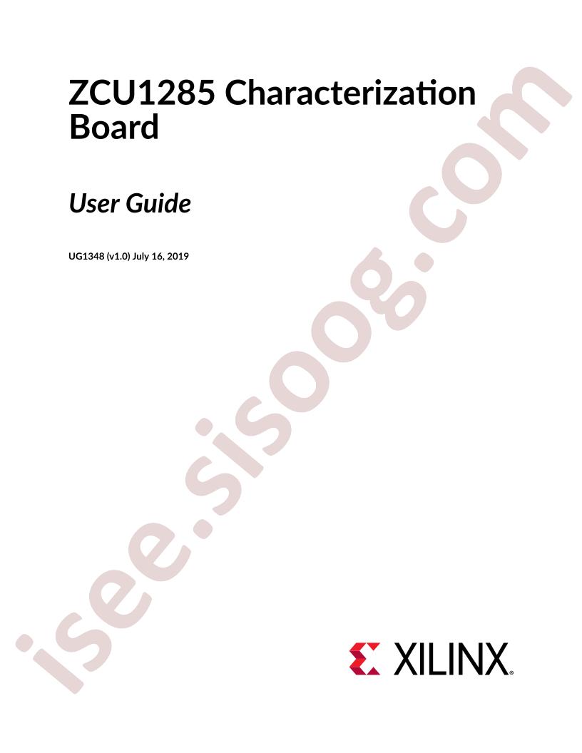 ZCU1285 Characterization Board Guide