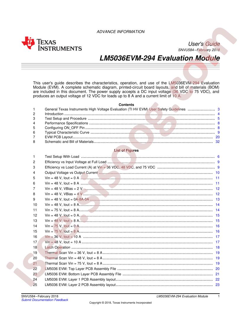 LM5036EVM-294 User Guide