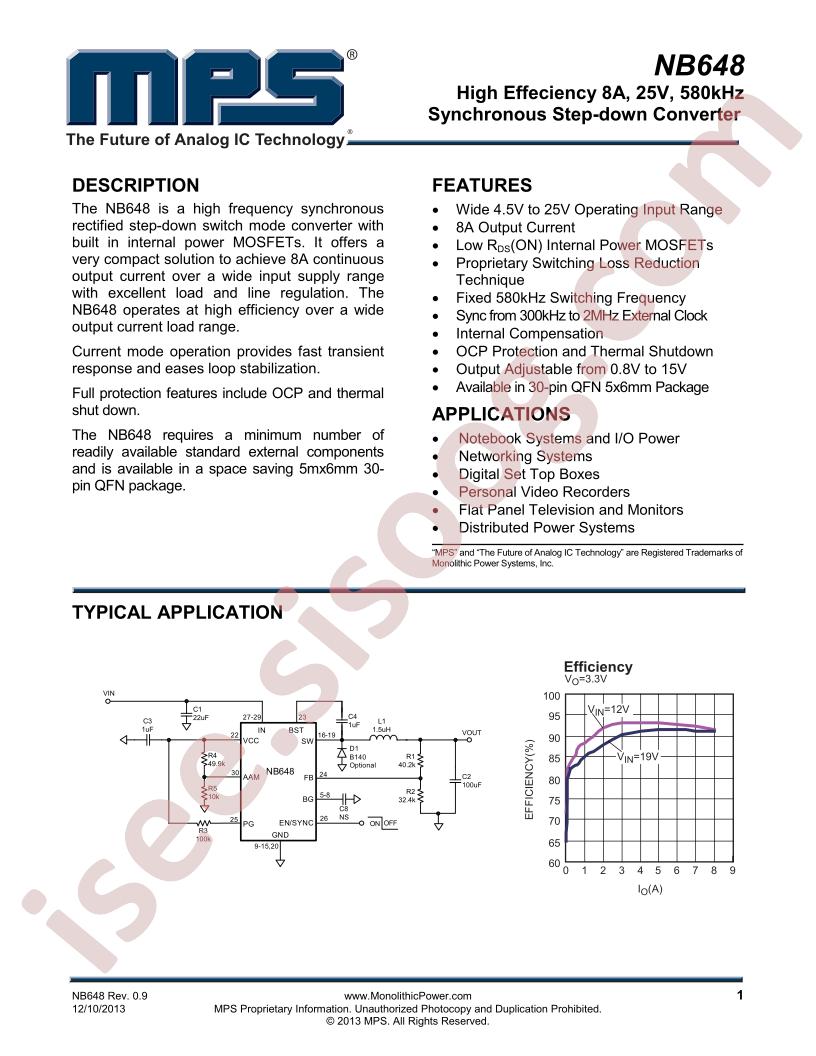 NB648 Datasheet