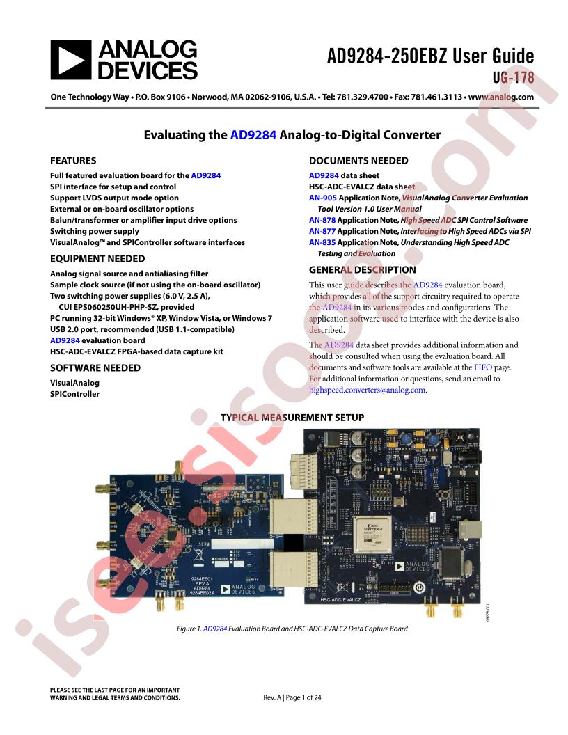 AD9284 Eval Brd Guide