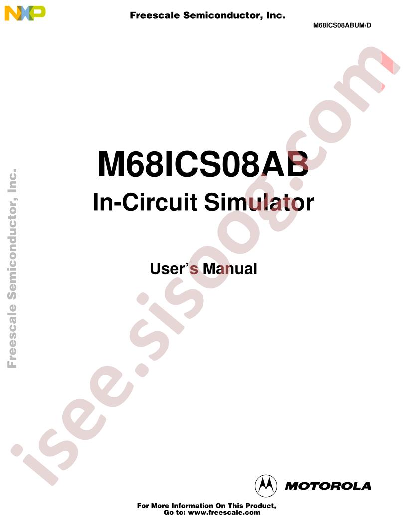 M68ICS08AB User Guide