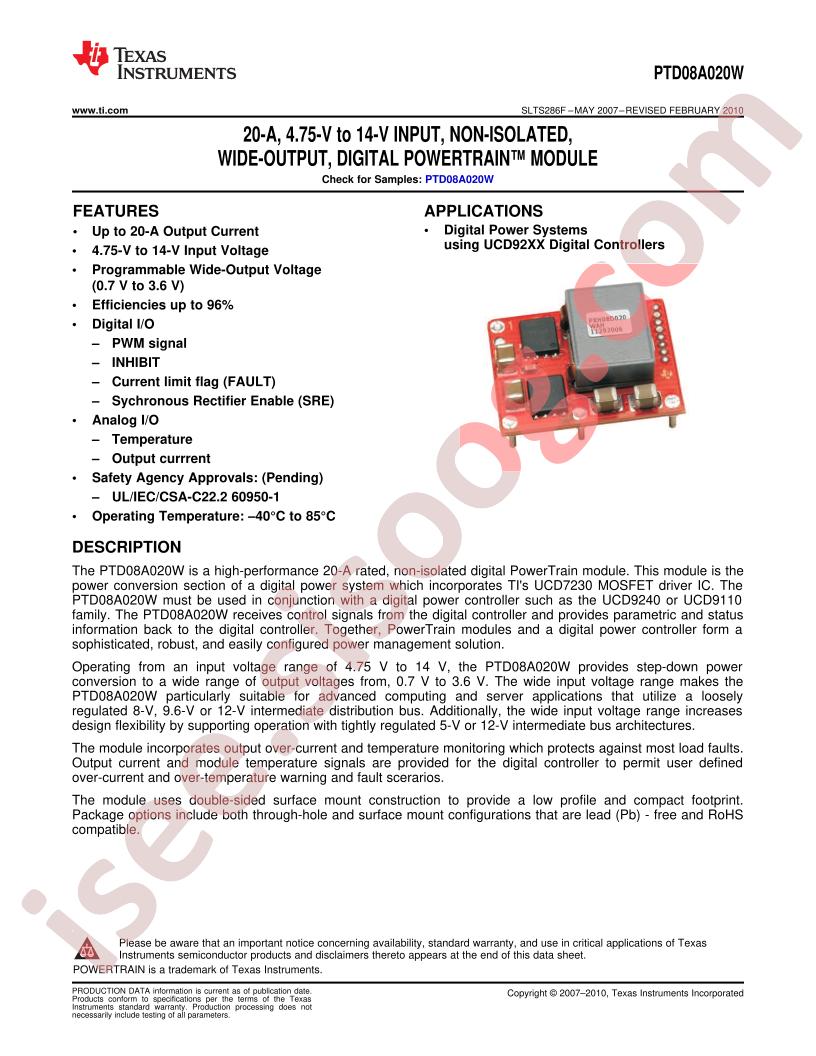 PTD08A020W