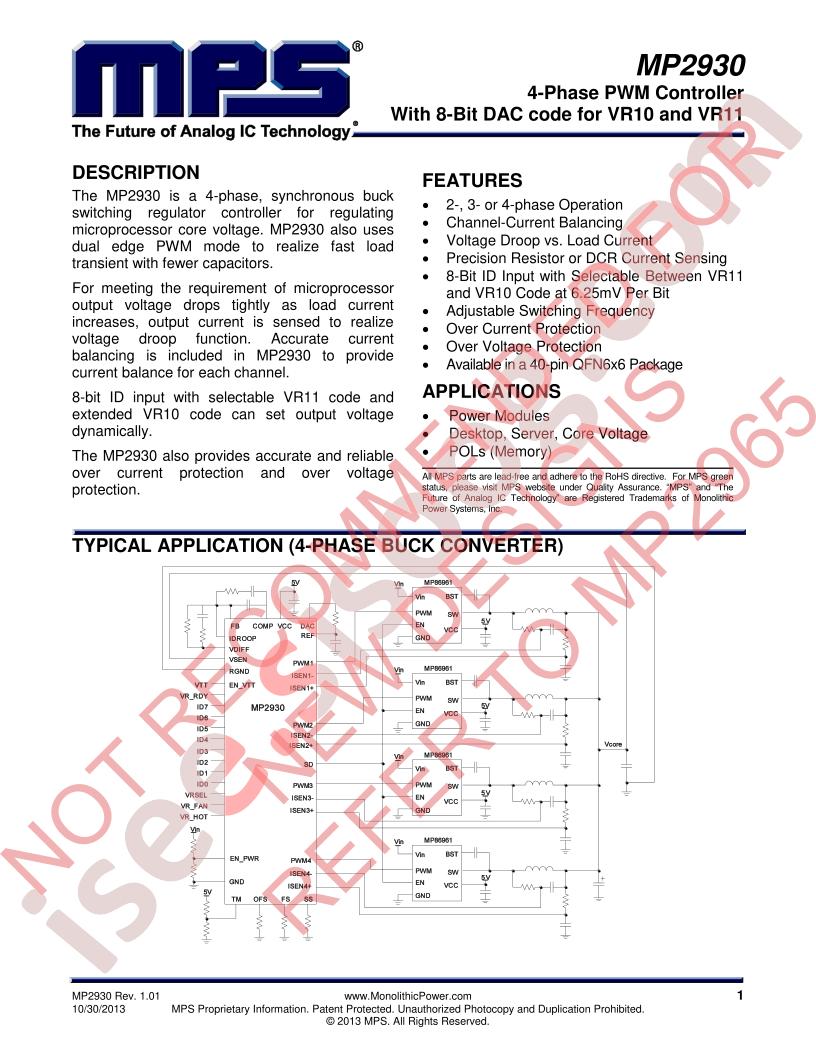 MP2930 Datasheet