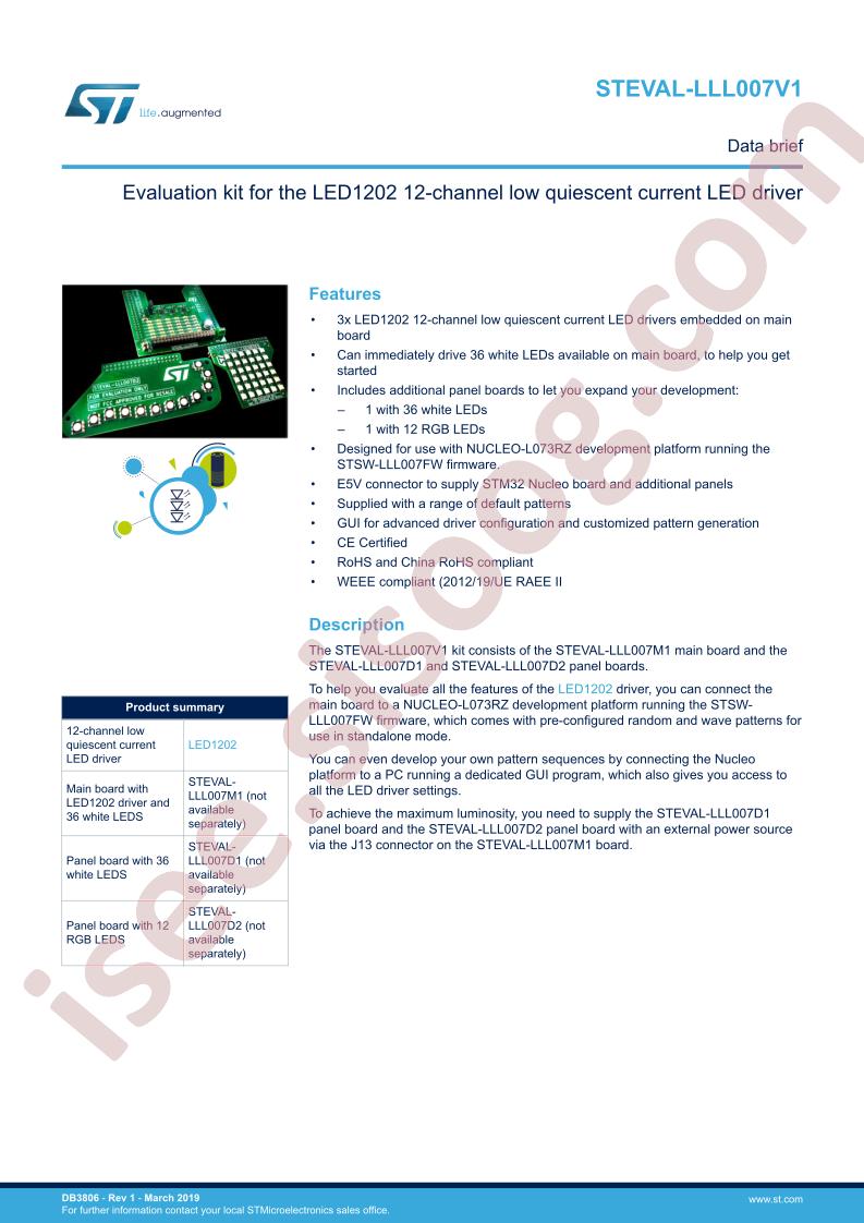 STEVAL-LLL007V1 Data Brief