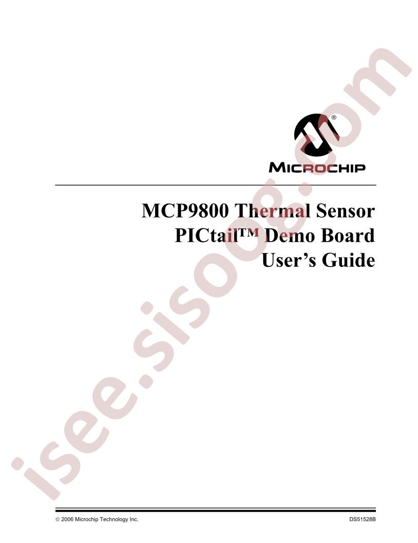 MCP9800 User Guide