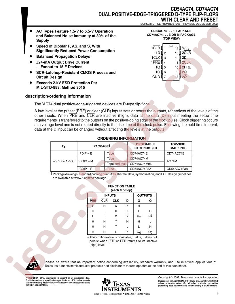 CD54,74AC74