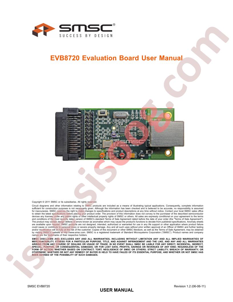 EVB8720 Eval Brd Manual