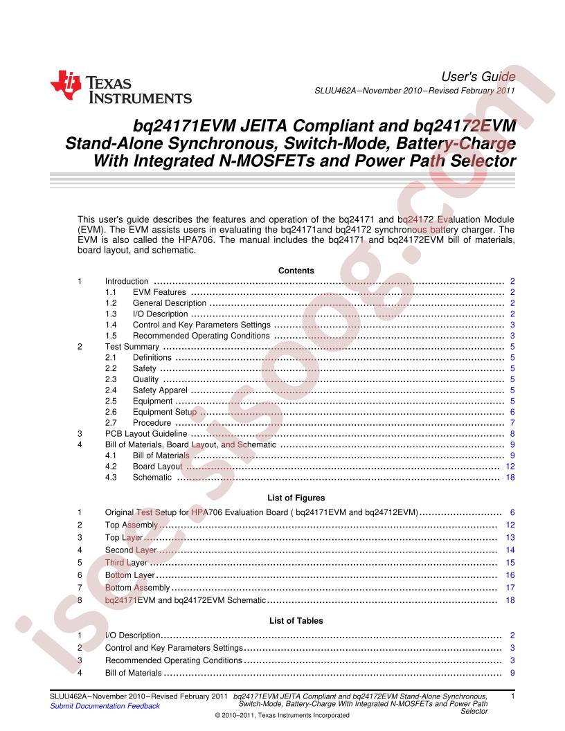 BQ24171/72EVM Guide