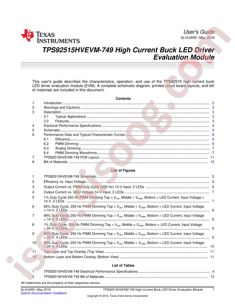 TPS92515HVEVM-749