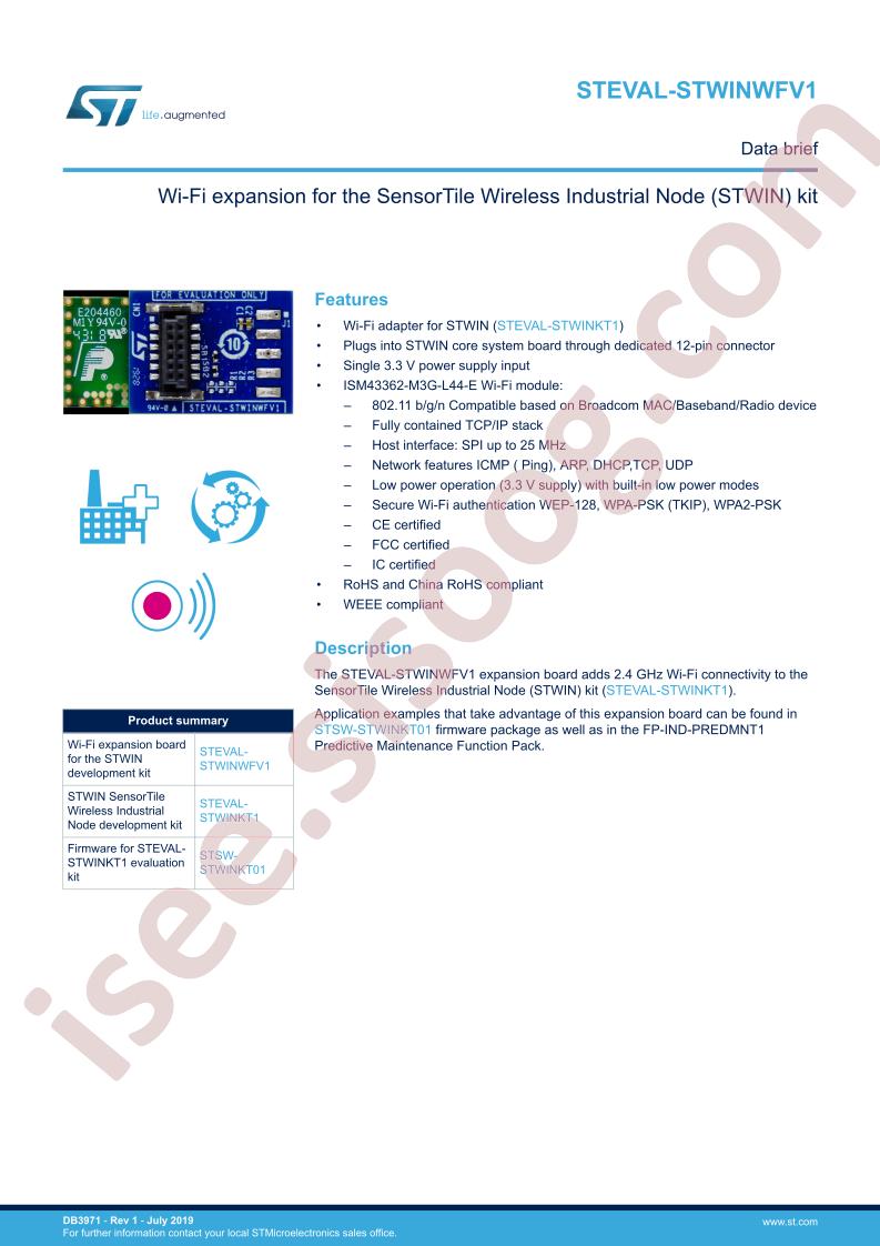 STEVAL-STWINWFV1 Data Brief