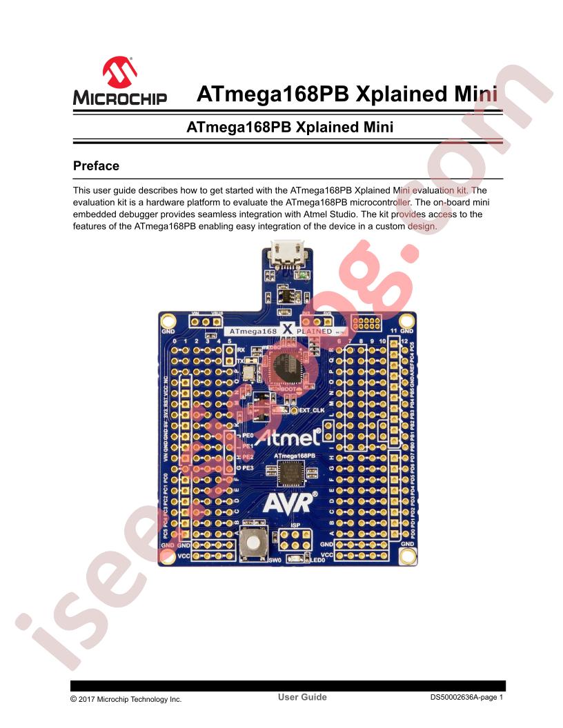 ATMEGA168PB-XMINI User Guide