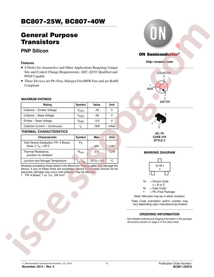 BC/SBC807-xxW