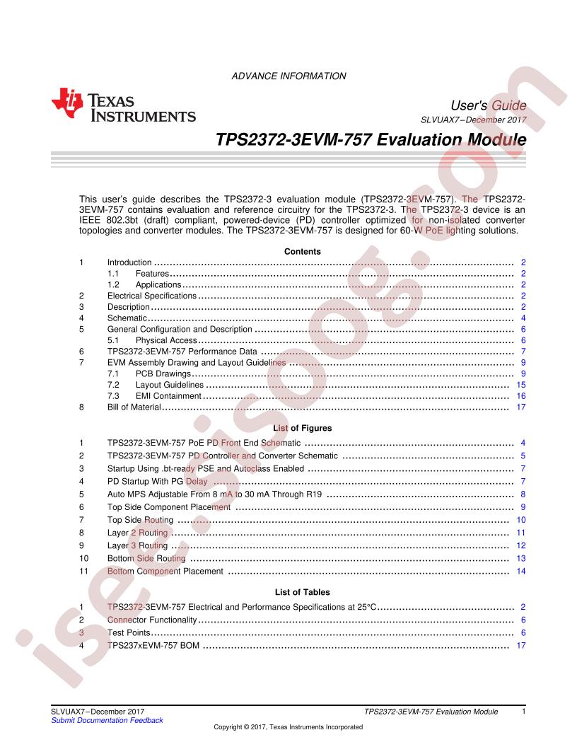 TPS2372-3EVM-757 User Guide