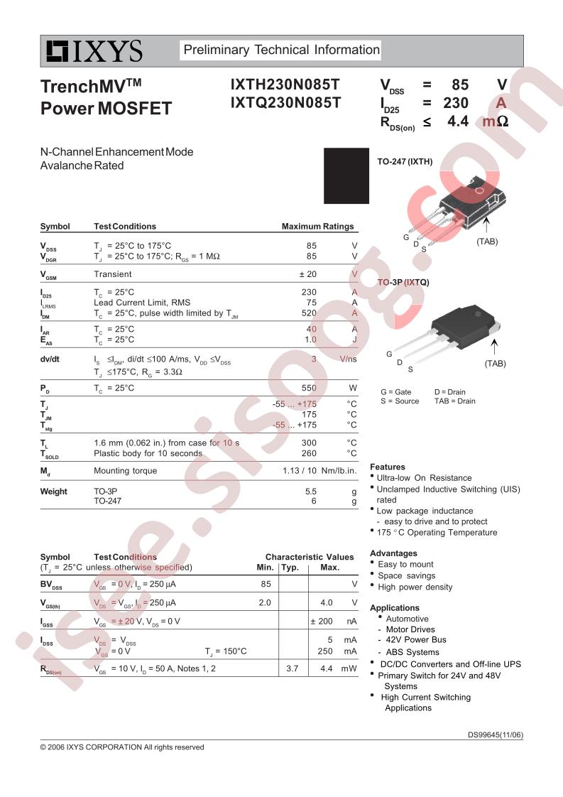 IXT(H,Q)230N085T