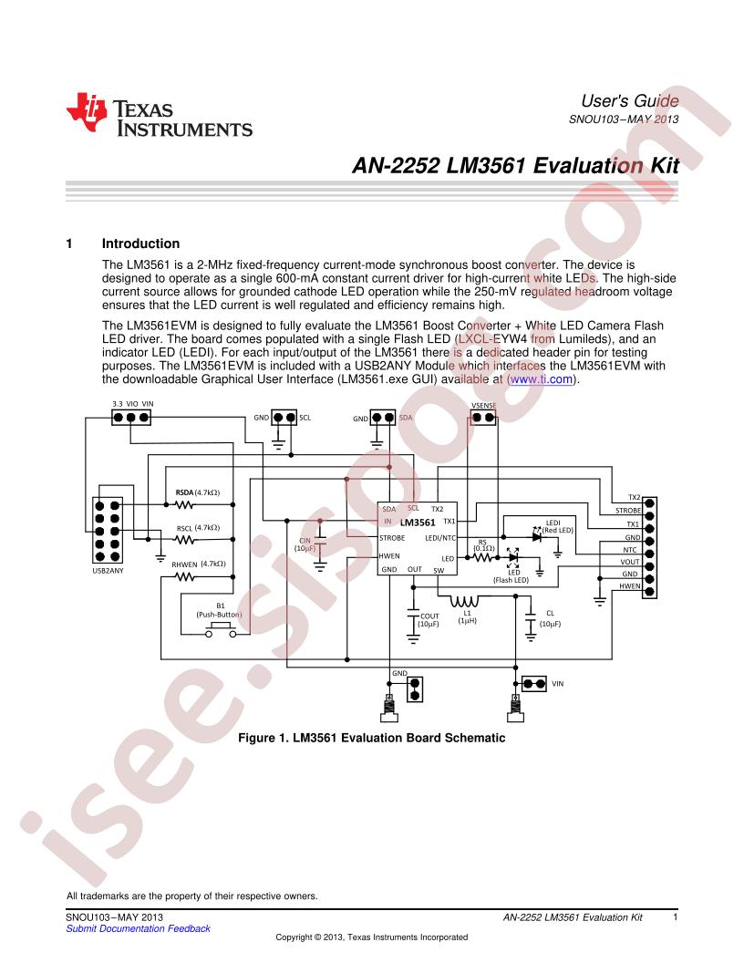 LM3561 User Guide