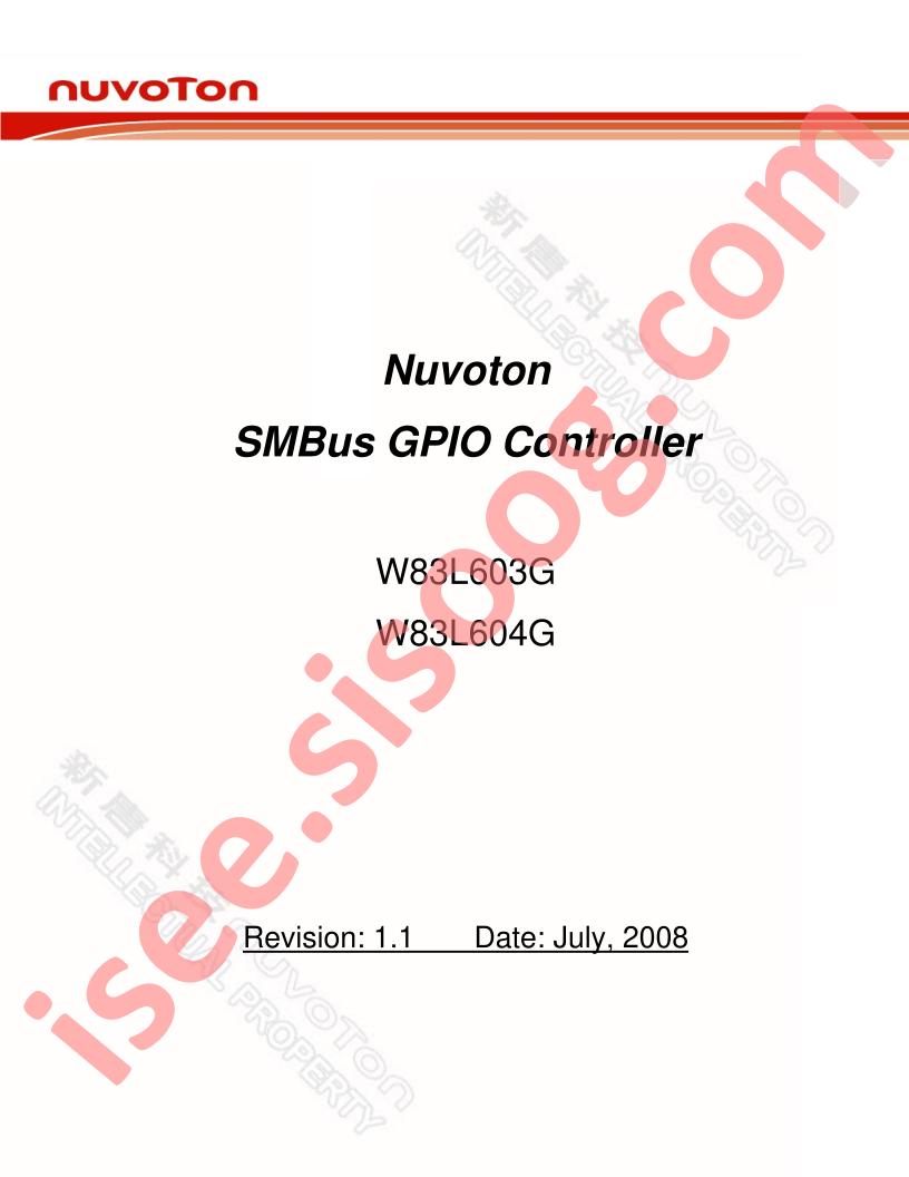 W83L603G/04G