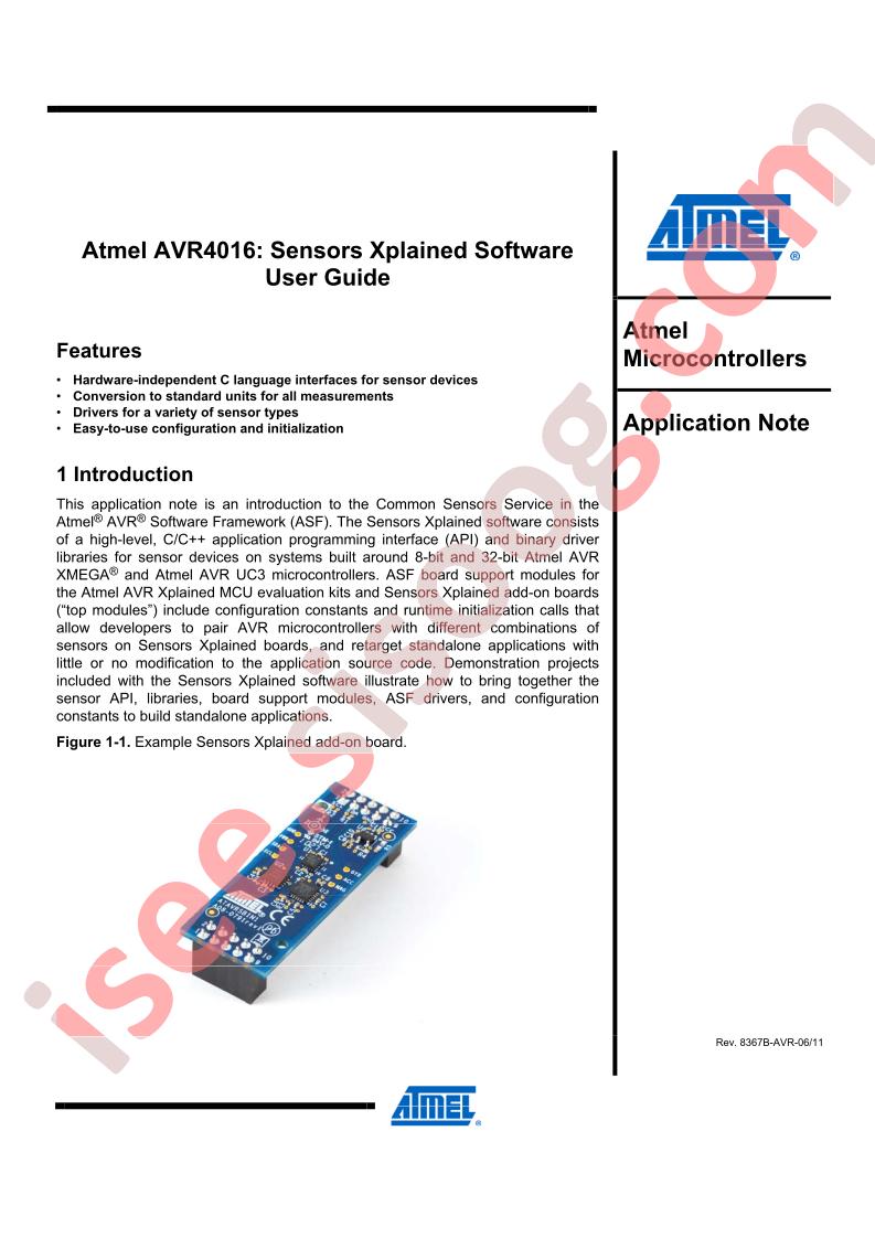 AVR4016 Users Guide