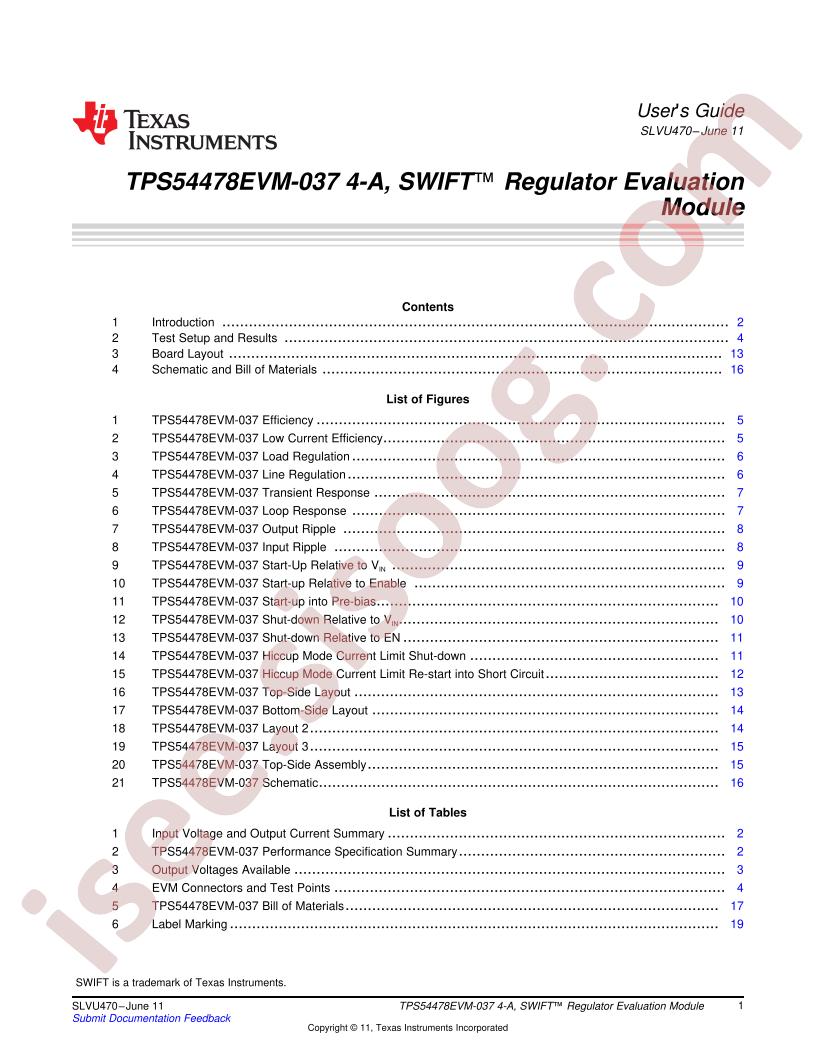 TPS54478EVM-037 User Guide