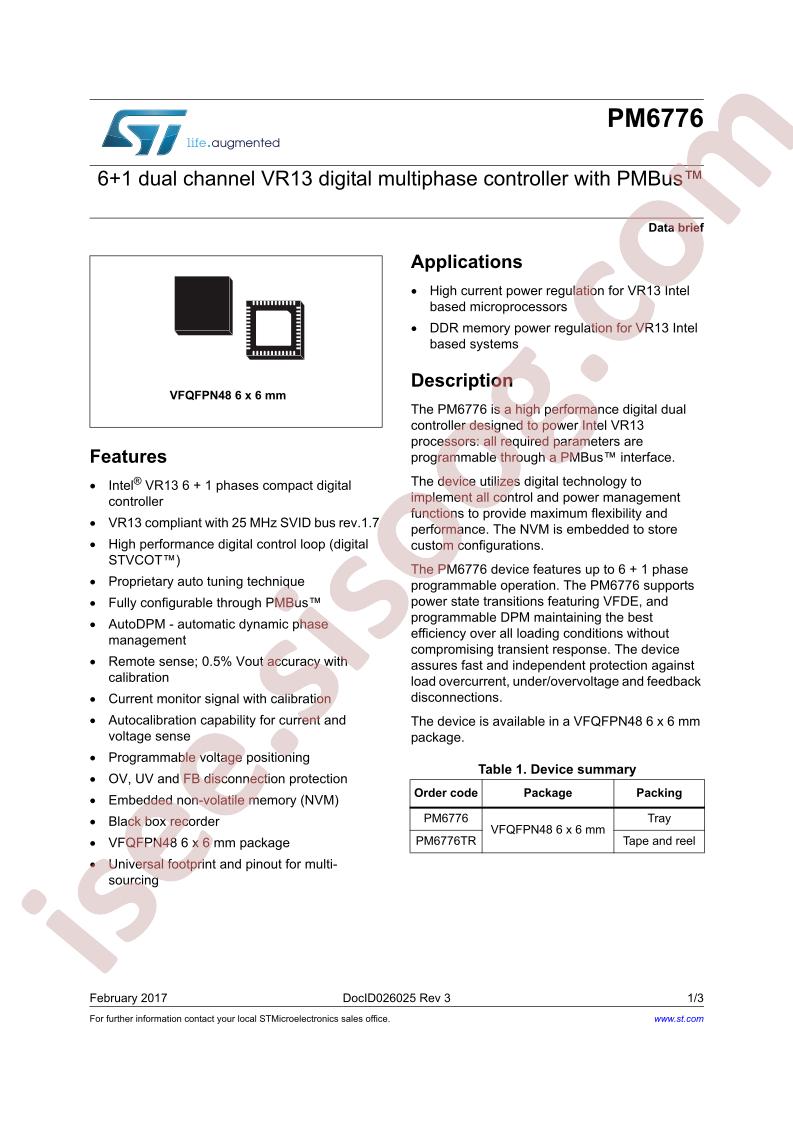 PM6776 Brief