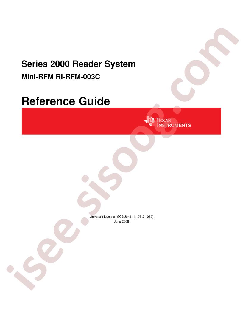 Mini-RFM RI-RFM-003C Guide