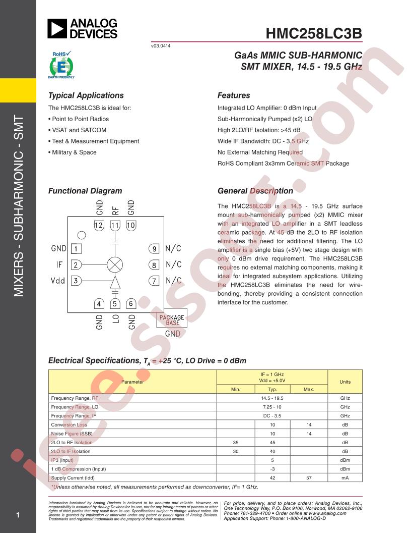 HMC258LC3B