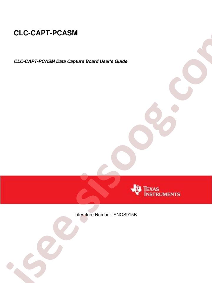 CLC-CAPT-PCASM User Guide