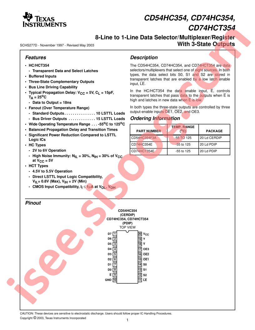 CD54,74HC(T)354
