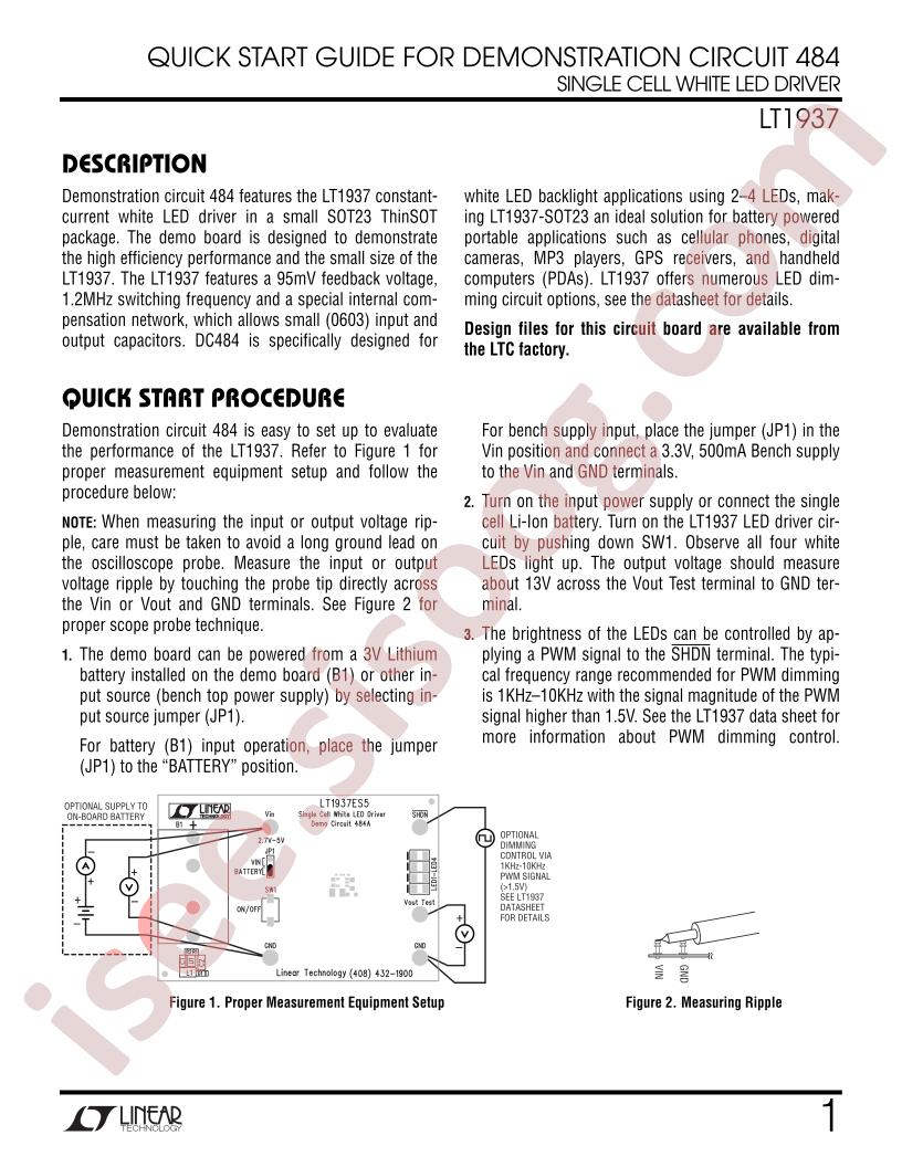 DC484A Quick Start Guide