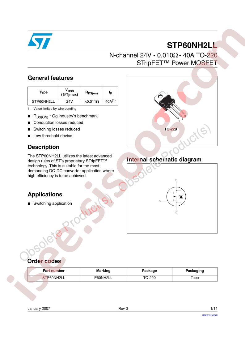 STP60NH2LL