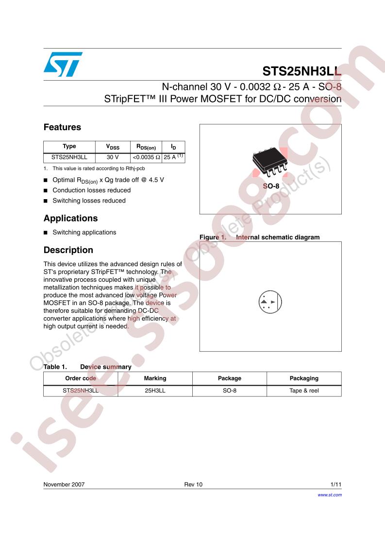 STS25NH3LL