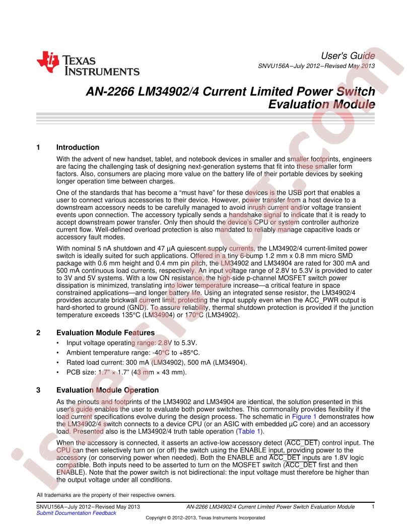 LM34902/04EVM User Guide