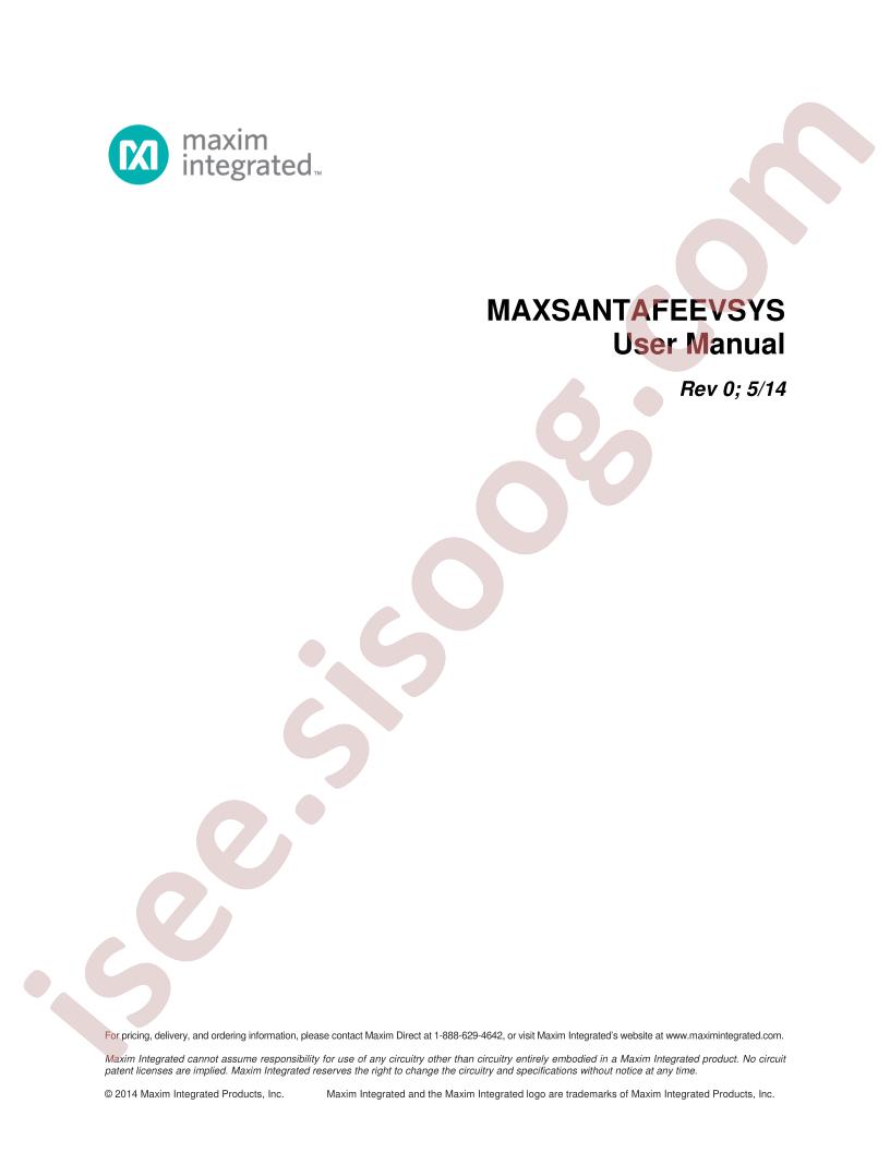 MAXSANTAFEEVSYS Manual