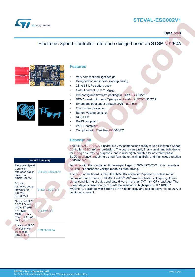 STEVAL-ESC002V1 Data Brief