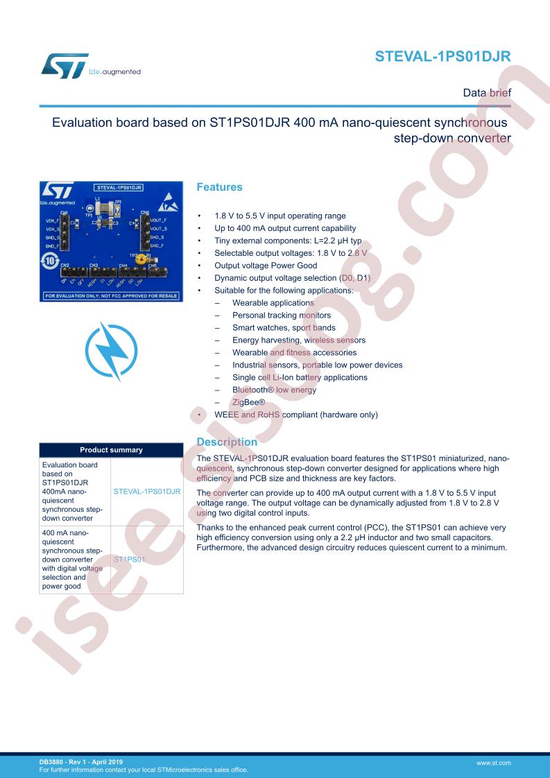 STEVAL-1PS01DJR Data Brief