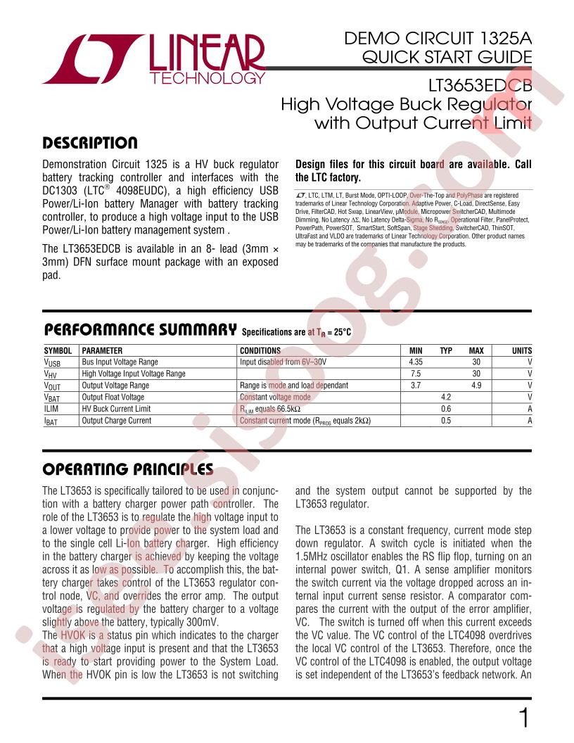 DC1325A Quick Start Guide