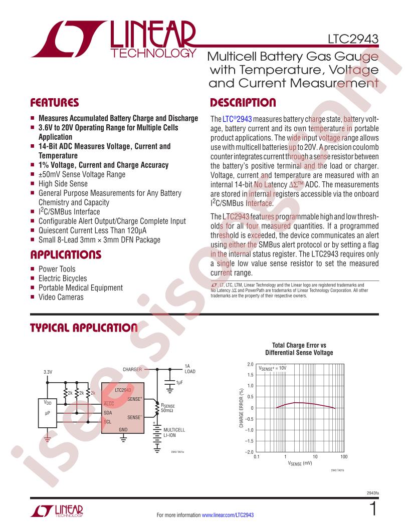 LTC2943 Datasheet