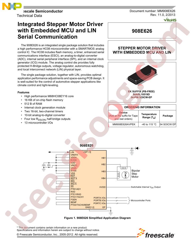 MM908E626 Datasheet