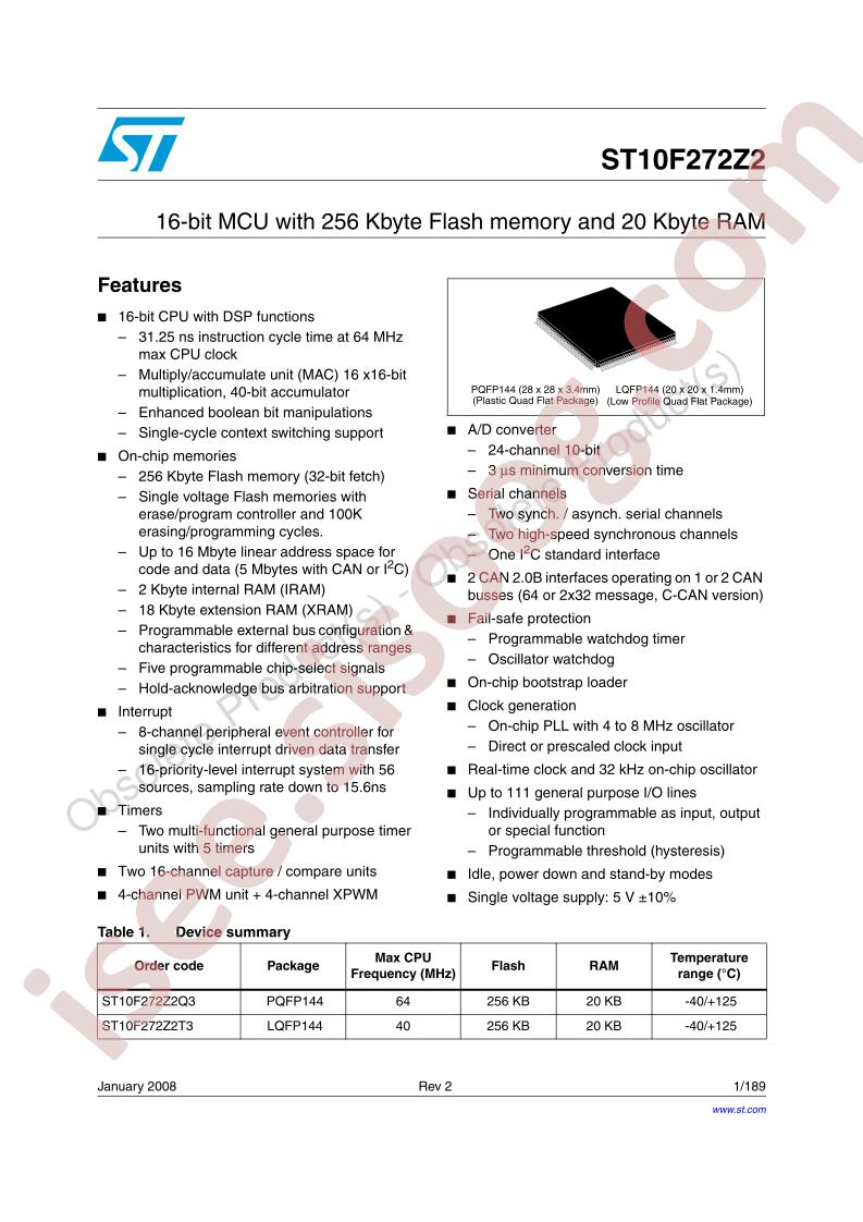 ST10F272Z2
