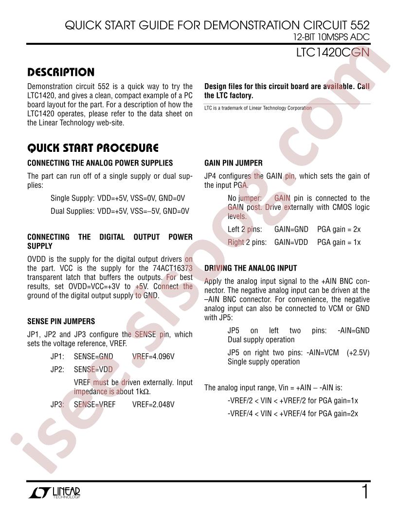 DC552 Quick Start Guide