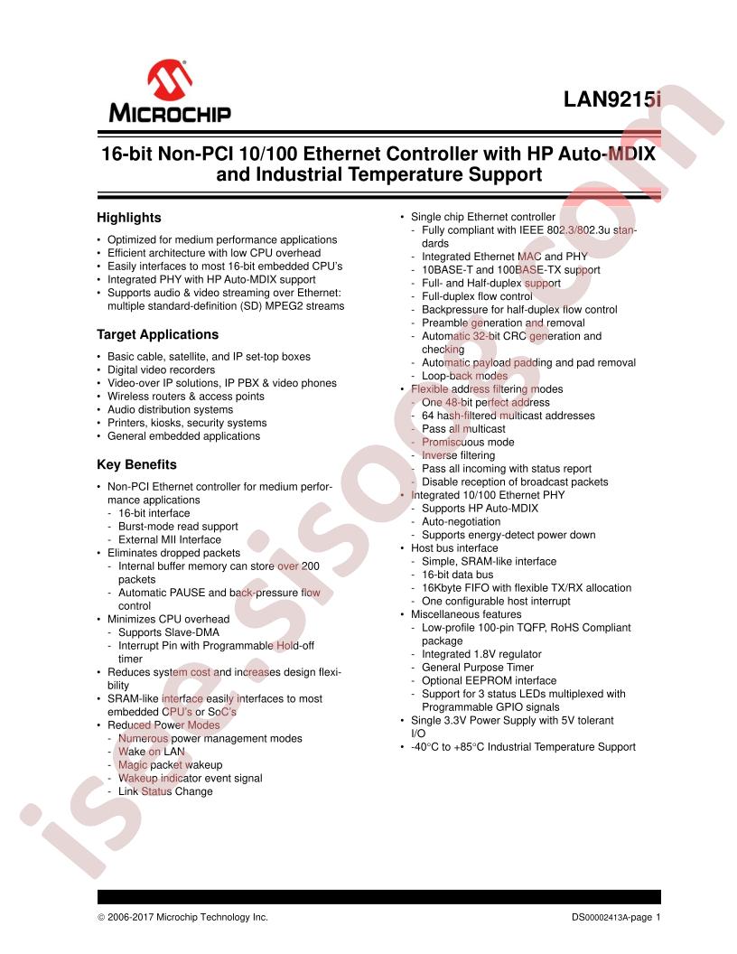 LAN9215I