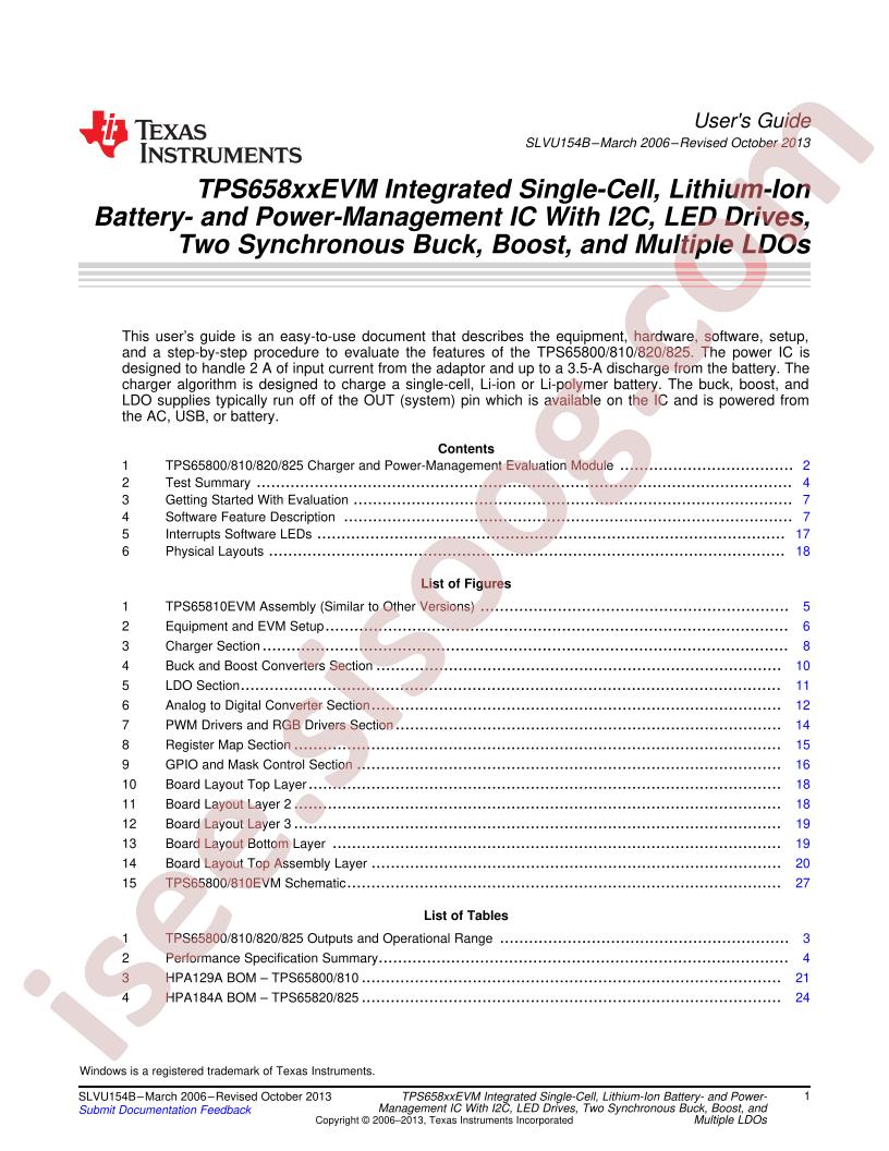 TPS658xxEVM Users Guide