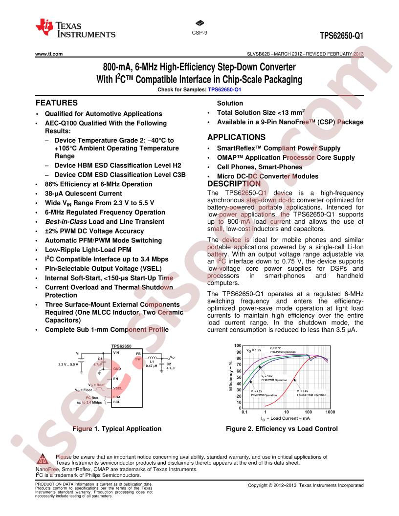 TPS62650-Q1