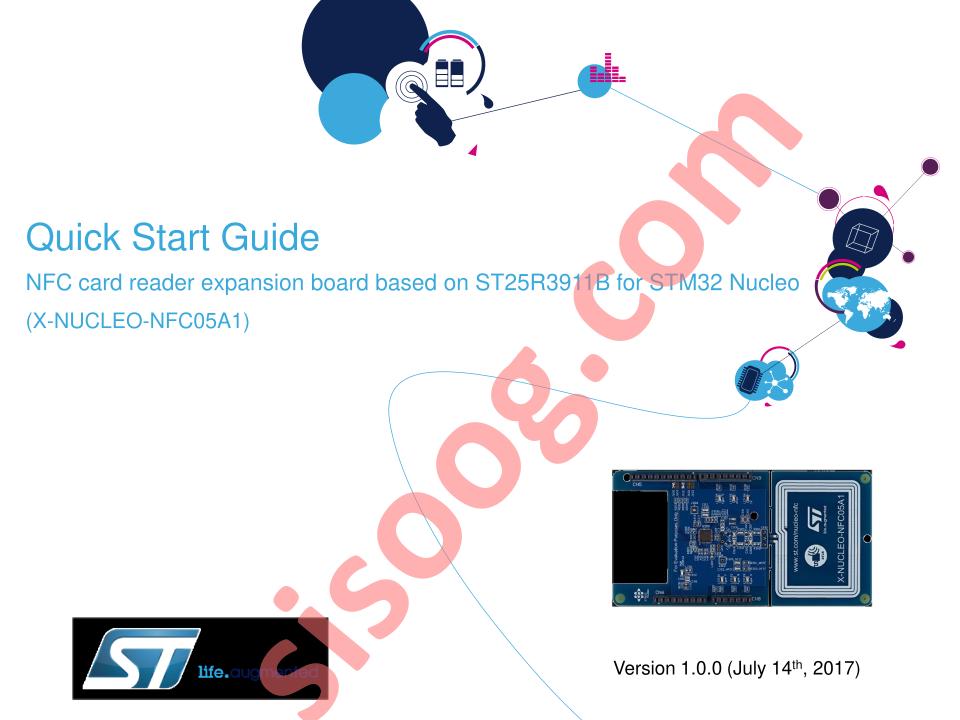 X-NUCLEO-NFC05A1 Quick Start Guide