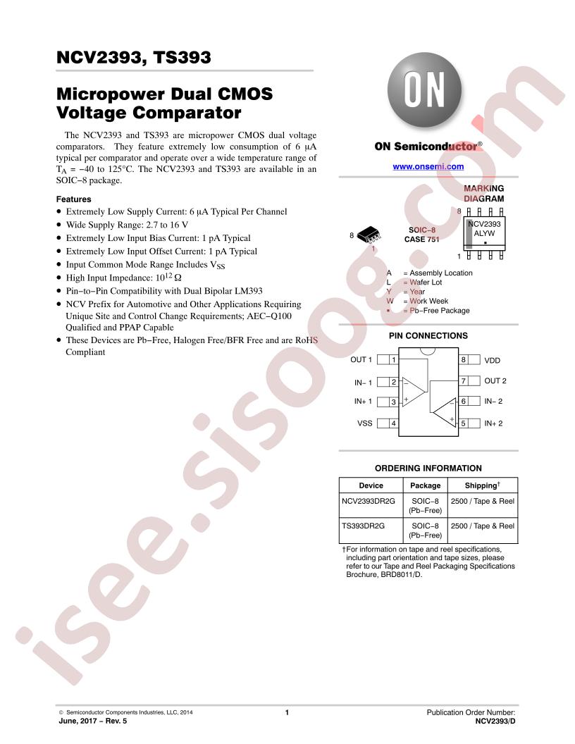 NCV2393, TS393