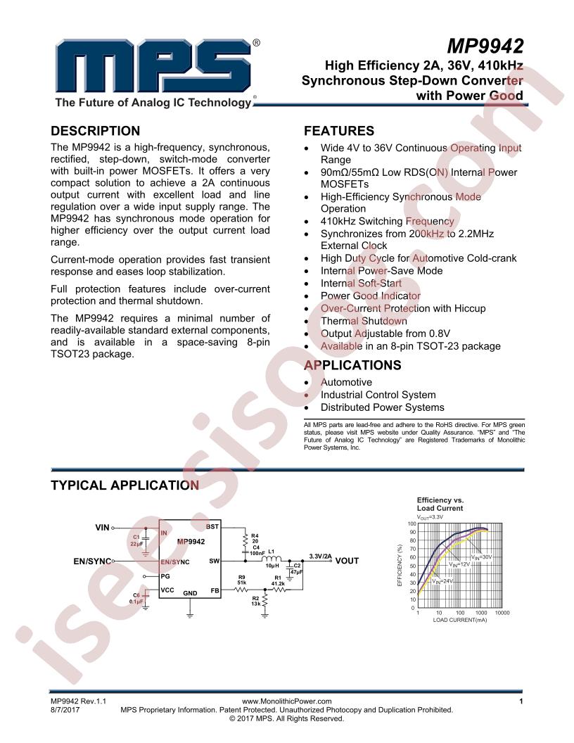 MP9942 Datasheet