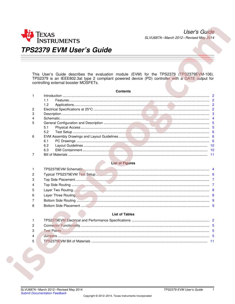 TPS2379EVM-106 User Guide