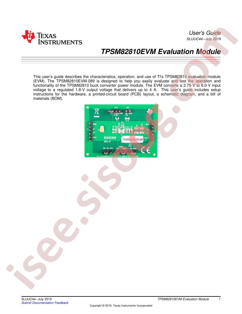 TPSM82810EVM User Guide